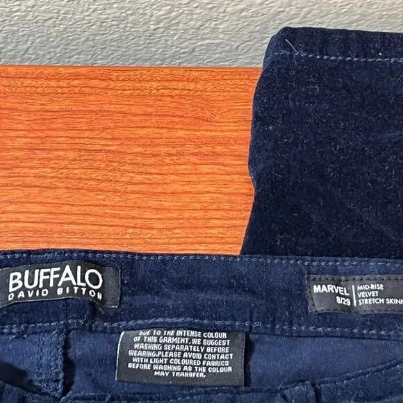 Buffalo David Britton Blue Corduroy Jeans Size 8/29. #JB6 - Picture 2 of 6